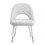 White and White Gloss Padded Side Chair (Set of 2) B062P209296