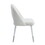 White and White Gloss Padded Side Chair (Set of 2) B062P209296