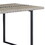 Grey Oak and Black 2- Shelf Dining Table B062P209315