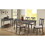 Weathered Grey Dining Table with Turned Leg B062P209321