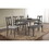 Weathered Grey Dining Table with Turned Leg B062P209321