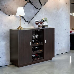 Espresso 2-Door Wine Cabinet B062P209331