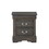 Dark Grey 2-Drawer Nightstand B062P209407