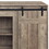 Grey Washed TV Stand with 2 Sliding Barn Doors B062P209411