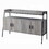 Grey Oak and Black 4-Door TV Stand B062P209415