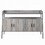 Grey Oak and Black 4-Door TV Stand B062P209415