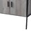 Grey Oak and Black 4-Door TV Stand B062P209415