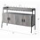 Grey Oak and Black 4-Door TV Stand B062P209415