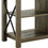 Rustic Oak TV Stand 2-Door TV Stand with 2-Shelf B062P215421