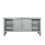 Pearl Grey 2-Door TV Stand with 2-Shelf B062P215424