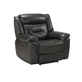 Grey Power Recliner with USB Port B062P215441