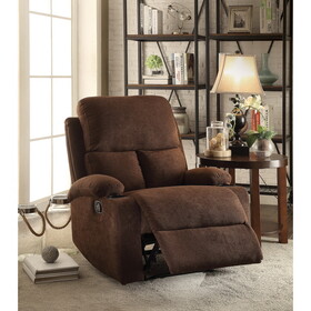 Chocolate Recliner with Cup Holder