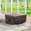 Brown Storage Ottoman B062P215456