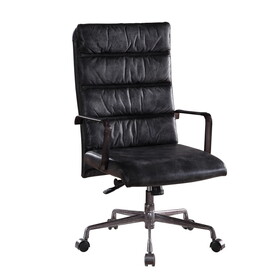 Vintage Black Office Chair with Swivel