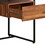 Walnut and Sandy Black 1-Drawer Writing Desk B062P215486