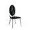 Black Side Chair with Oval Back (Set of 2) B062P215493