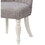 Grey and Antique White Side Chair with Tufted Back (Set of 2) B062P215495