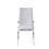 White and Chrome Padded Side Chair (Set of 2) B062P215503