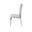 White and Chrome Padded Side Chair (Set of 2) B062P215503