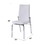 White and Chrome Padded Side Chair (Set of 2) B062P215503