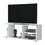 White TV Rack with Open Storage B062P252133