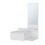 White Floating Vanity with Included Mirror B062P252163