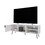 White TV Stand Multistorage with a Door and Open Storage B062P290224