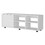 White TV Stand with a Door and Open Storage B062P290261