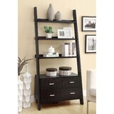 Shasta Cappuccino 5-Shelf Storage Ladder Bookshelf B062P328698