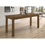 Amarillo Rustic Golden Brown Rectangular Counter Height Dining Table B062P335877