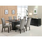 Monette Black Rectangle Dining Table B062P335902