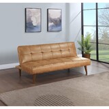 Ralston Saddle Brown Upholstered Convertible Sofa Bed