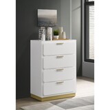 Sophia White 4-drawer Chest
