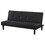 Boston Black Tufted Convertible Sofa Bed B062P354048