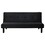 Boston Black Tufted Convertible Sofa Bed B062P354048