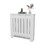 White Radiator Cover with Storage B062P355664