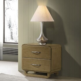 Tully Nutmeg 2-drawers Nightstand B062P374094
