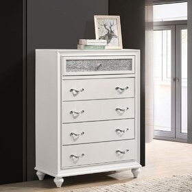 Randall White 5-drawers Chest B062P374129