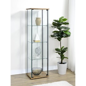 Crestwood Mango 3-shelf Clear Glass Curio Cabinet