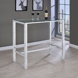 Tommy Chrome 47-inch Bar Table