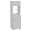 Pembrooke 2-Shelf 1-Drawer Microwave Pantry Cabinet White B062S00015