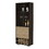 Paso Robles 10-Bottle 3-Shelf Corner Bar Cabinet Dark Oak and Pine B062S00016