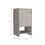 Westbury 1-Shelf Freestanding Vanity Cabinet Light Gray B062S00027