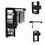 Lenox 1-Drawer 4-Shelf Closet System Black Wengue B062S00057