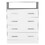 Dover 4-Drawer Rectangle Dresser White B062S00072