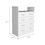 Dover 4-Drawer Rectangle Dresser White B062S00072