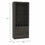 Plympton 3-Shelf Rectangle 5-Bottle Bar Cabinet Carbon Espresso B062S00085