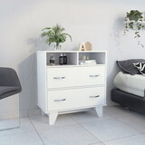 Aaron 2-Drawer 2-Shelf Dresser White B062S00105