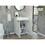 Sienna 2-Door Rectangle Freestanding Vanity Cabinet White B062S00122