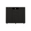 Orville 1-Shelf 2-Drawer Rectangle Dresser Black Wengue B062S00126
